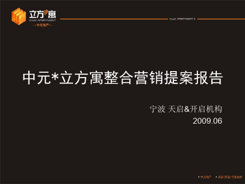 宁波中元立方寓整合营销提案报告-精选文档113页