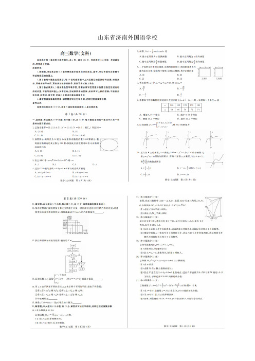 山东省济南外国语学校高三上学期11月质量检测(图片)—