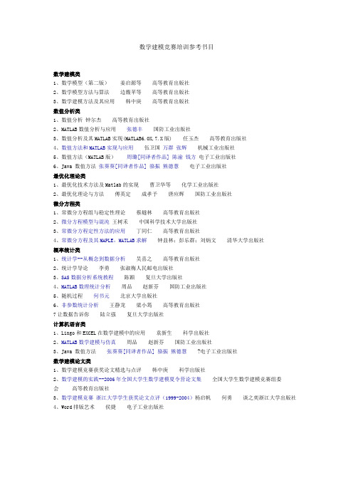 数学建模参考资料