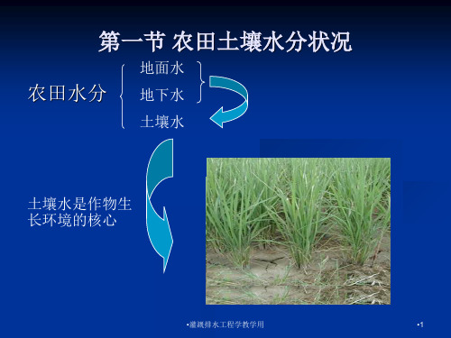 灌溉排水工程学教学用课件