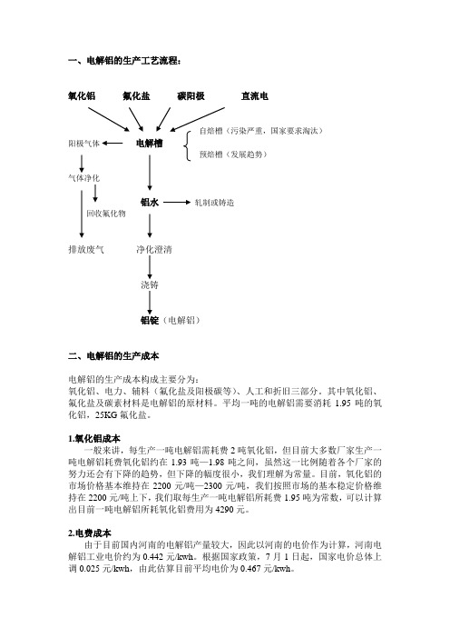 电解铝的生产工艺流程