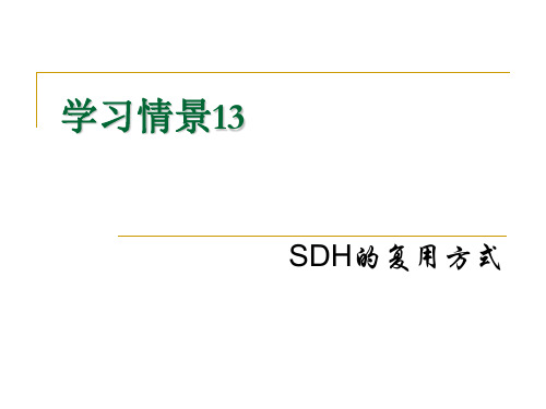 SDH的复用方式