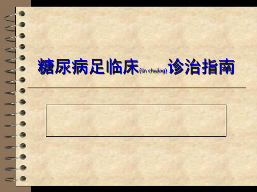 2022年医学专题—糖尿病足诊疗指南