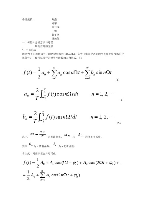 矩形脉冲信号频谱分析