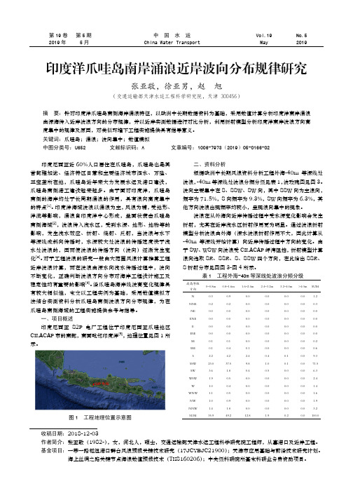 印度洋爪哇岛南岸涌浪近岸波向分布规律研究