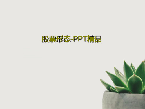 股票形态-PPT精品33页PPT