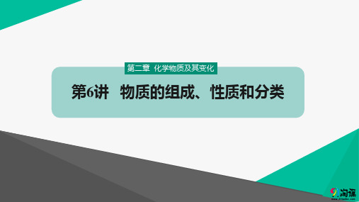 课件1：物质的组成、性质和分类