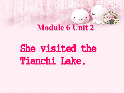 最新六年级英语下册Module6Unit2《ShevisitedtheTianchiLake》 2(新版)外研版(三起)优选教学课件