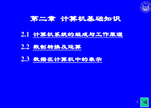 同济大学大学计算机基础课件(第二章)