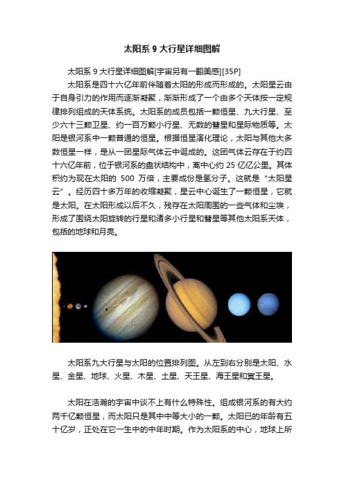 太阳系9大行星详细图解