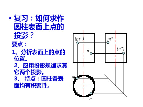 圆锥表面点的投影的作法讲课讲稿