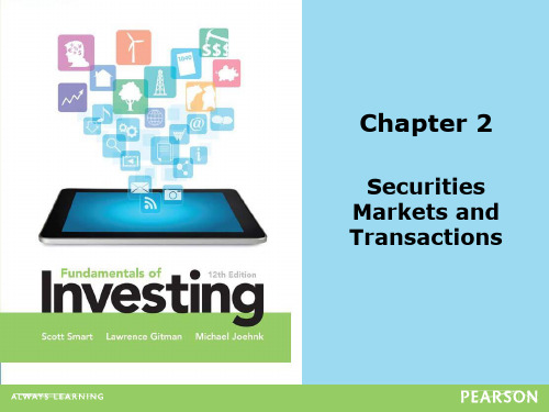 投资学全英文Chapter2 Securities Markets and Transactions