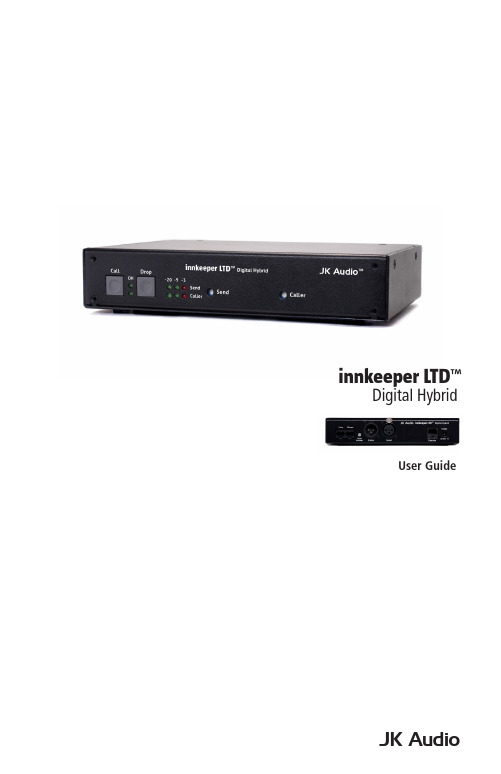 JK Audio innkeeper LTD Digital Hybrid ii 用户手册说明书