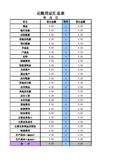 财务表格-自动生成财务报表,T字账_丁字账表_凭证_损益表_现金流量表_资产负债表_2