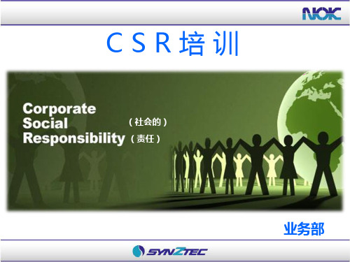 CSR培训ppt课件