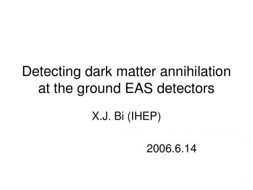 Detecting dark matter annihilation at the ground EAS