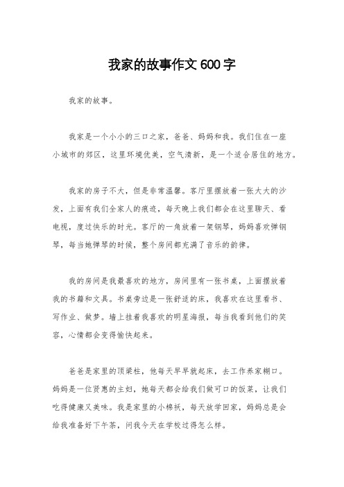 我家的故事作文600字