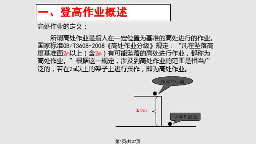 安全培训之登高PPT课件