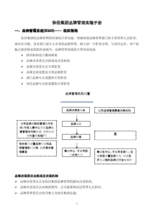 协信集团品牌管理实施手册完结篇