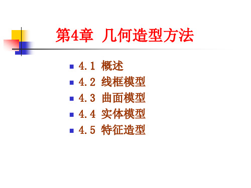 第4章 几何造型方法