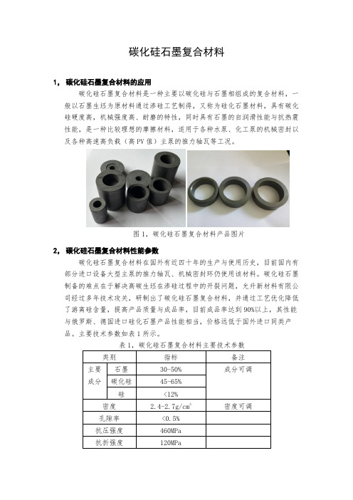 碳化硅石墨复合材料2023wk