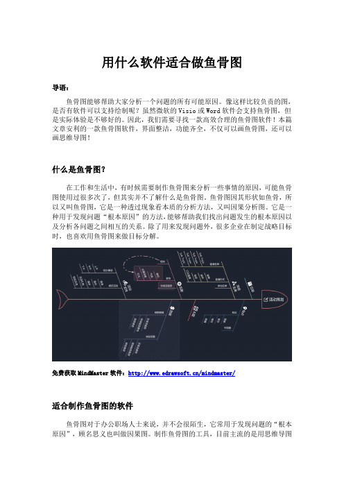 用什么软件适合做鱼骨图