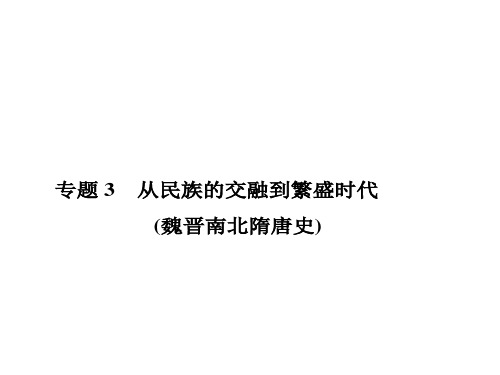 2020高考历史一轮复习隋唐史从民族的交融到繁盛时代