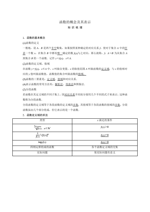 函数的概念及其表示