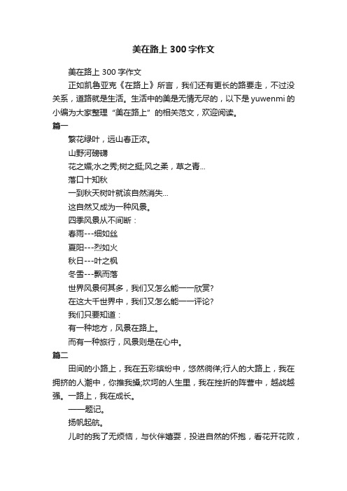 美在路上300字作文