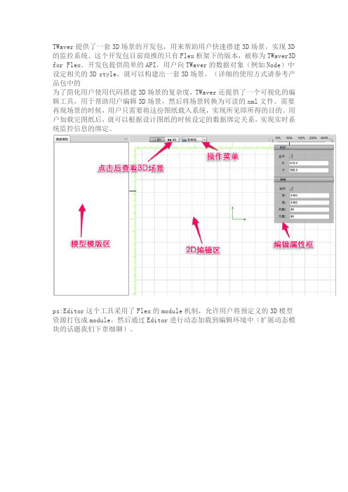 TWaver 3D 编辑器的使用(一)----设计3D场景以及数据绑定