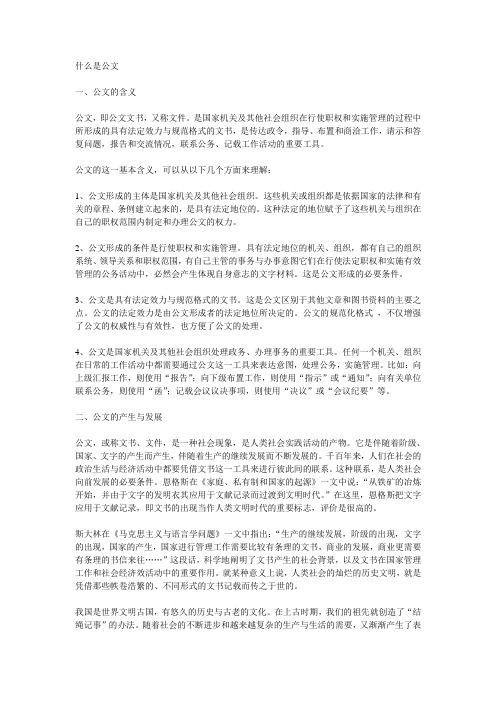 什么是公文