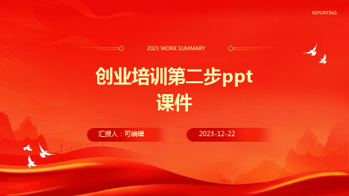 创业培训第二步ppt课件