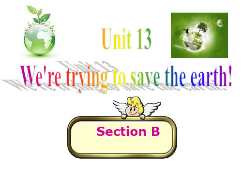 人教新目标九年级英语-Unit13 We're trying to save the earth S