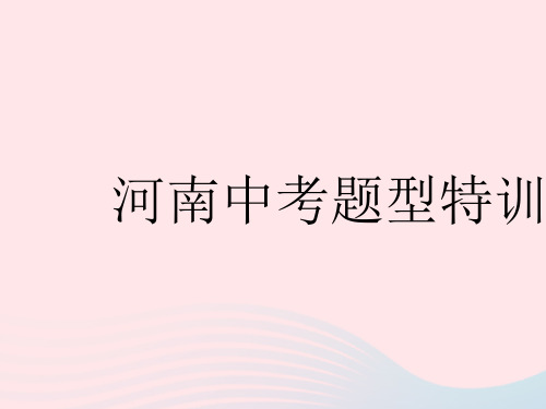 河南专版2023九年级英语全册Unit13中考题型特训作业课件新版人教新目标版