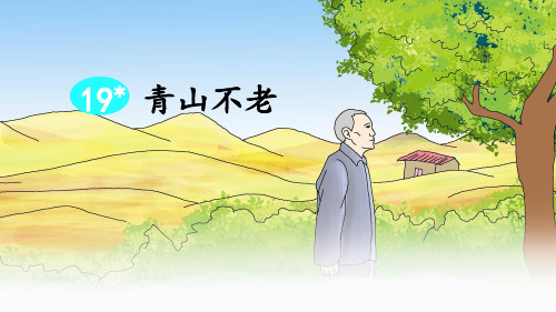 部编版六年级语文上册第19课《青山不老》优秀PPT课件