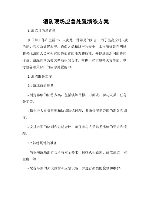 消防现场应急处置演练方案