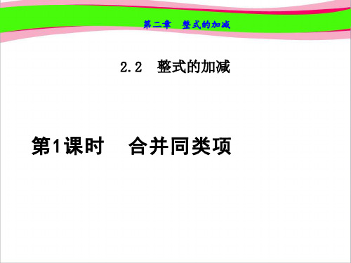 2.2.1  合并同类项