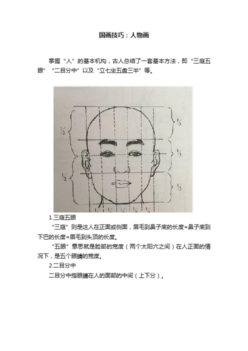 国画技巧：人物画