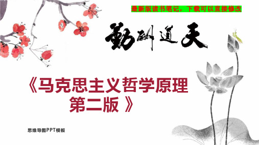 《马克思主义哲学原理 第二版 》读书笔记思维导图