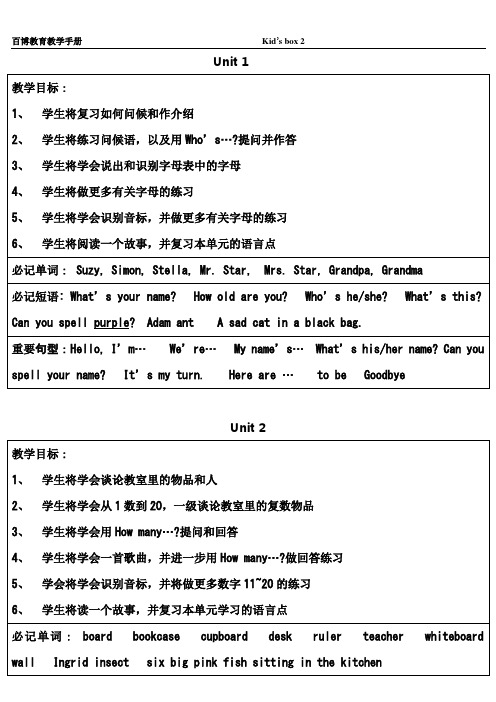 KB2教材教学手册
