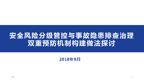 安全风险分级管控与事故隐患排查治理双重预防机制构建ppt课件