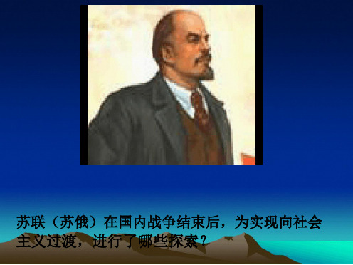 人民版 历史必修2专题七第二节斯大林模式的社会主义建设道路共16张