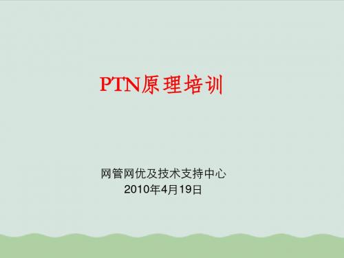 PTN原理培训(ppt 54页)