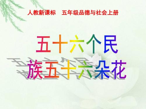 五十六个民族五十六朵花课件(PPT_25页)