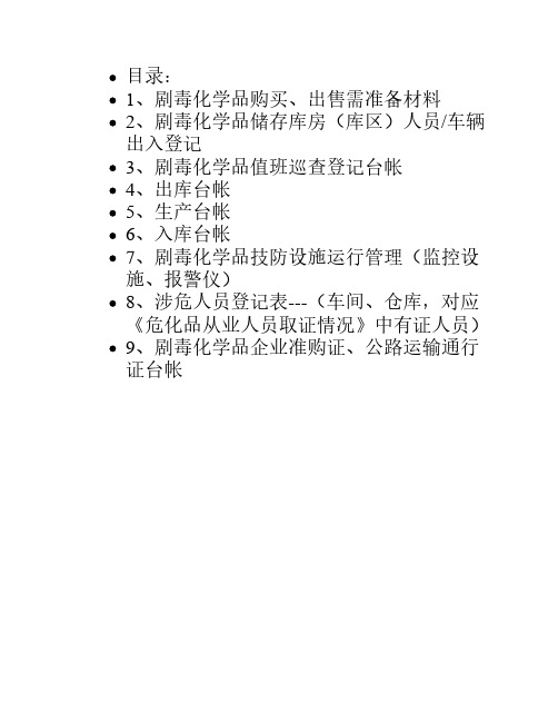 氯气记录台账Microsoft Word 文档