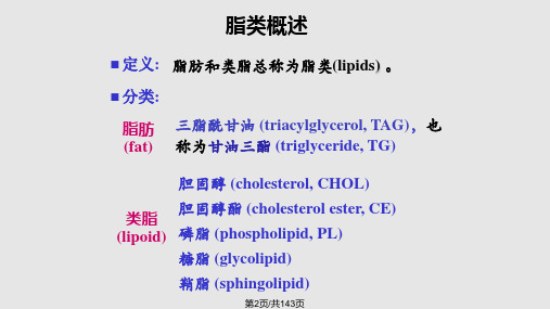 脂类代谢人卫