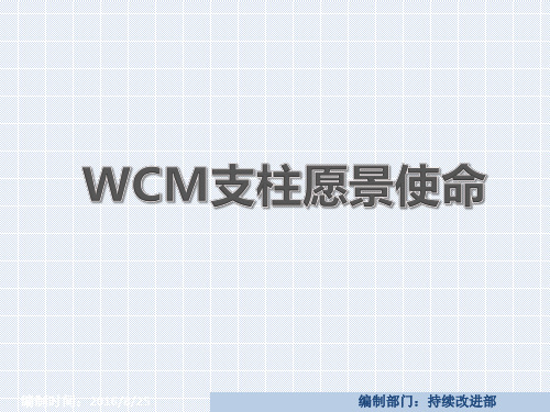 WCM-公司支柱愿景使命介绍