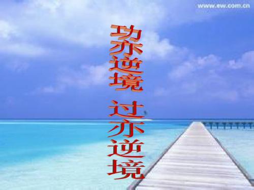 功亦逆境,过亦逆境