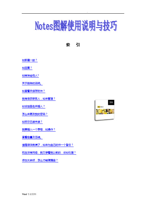 Lotus Notes使用说明与技巧