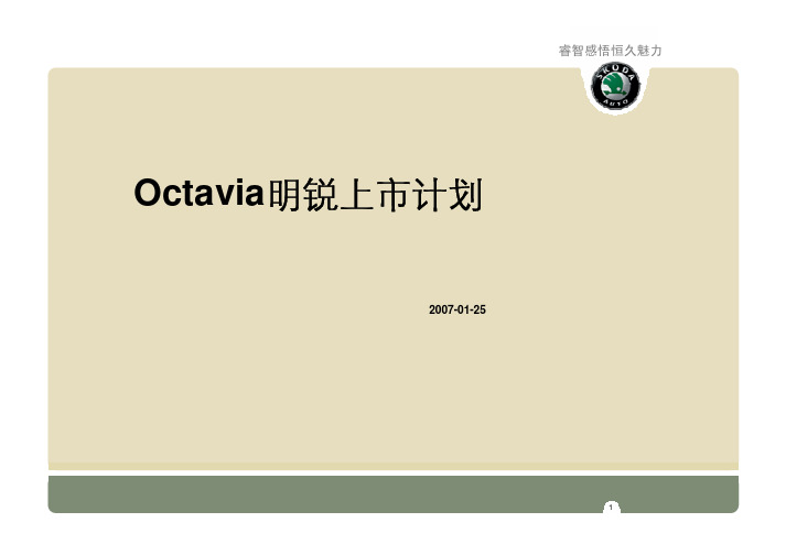 斯柯达明锐上市方案Octiva launch plan0206